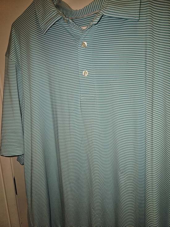 Vineyard Vines Other - Vineyard Vines Gym NantZ Polo Shirt Men's XL Blue Striped Performance Golf Pique